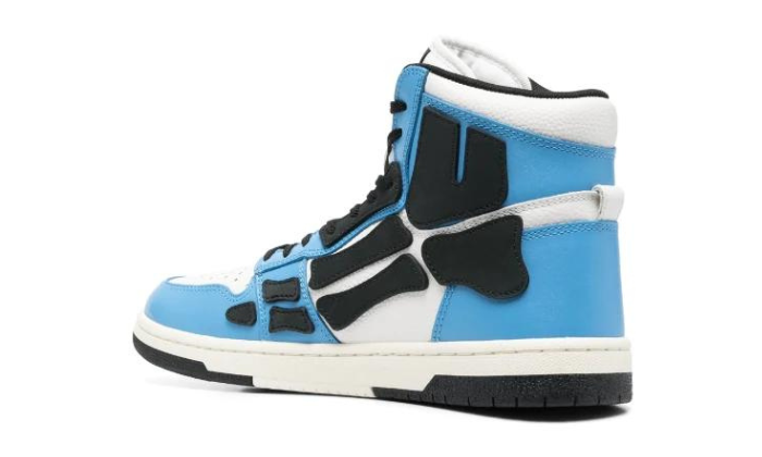 Skel blue black high tie-dye